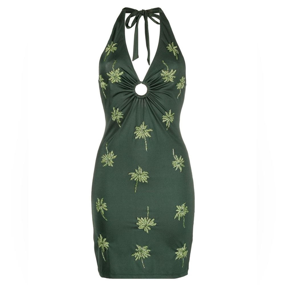P.A.R.O.S.H. Beaded Green Dress